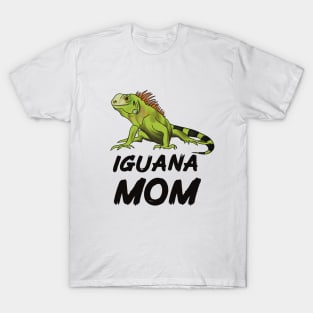 Iguana Mom for Iguana Lovers, Black T-Shirt